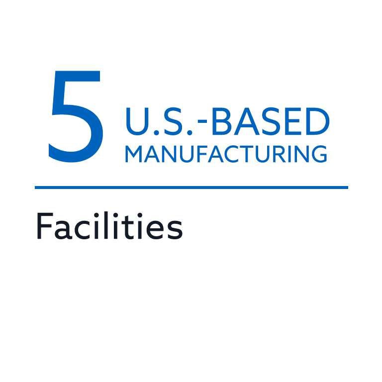 Four U.S.-Based Manufacturing Facilities